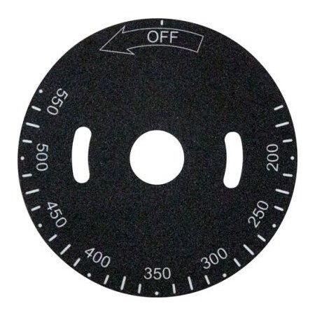 Allpoints Allpoints 2281298 Plate, Temp Dial, 200-550F 2281298